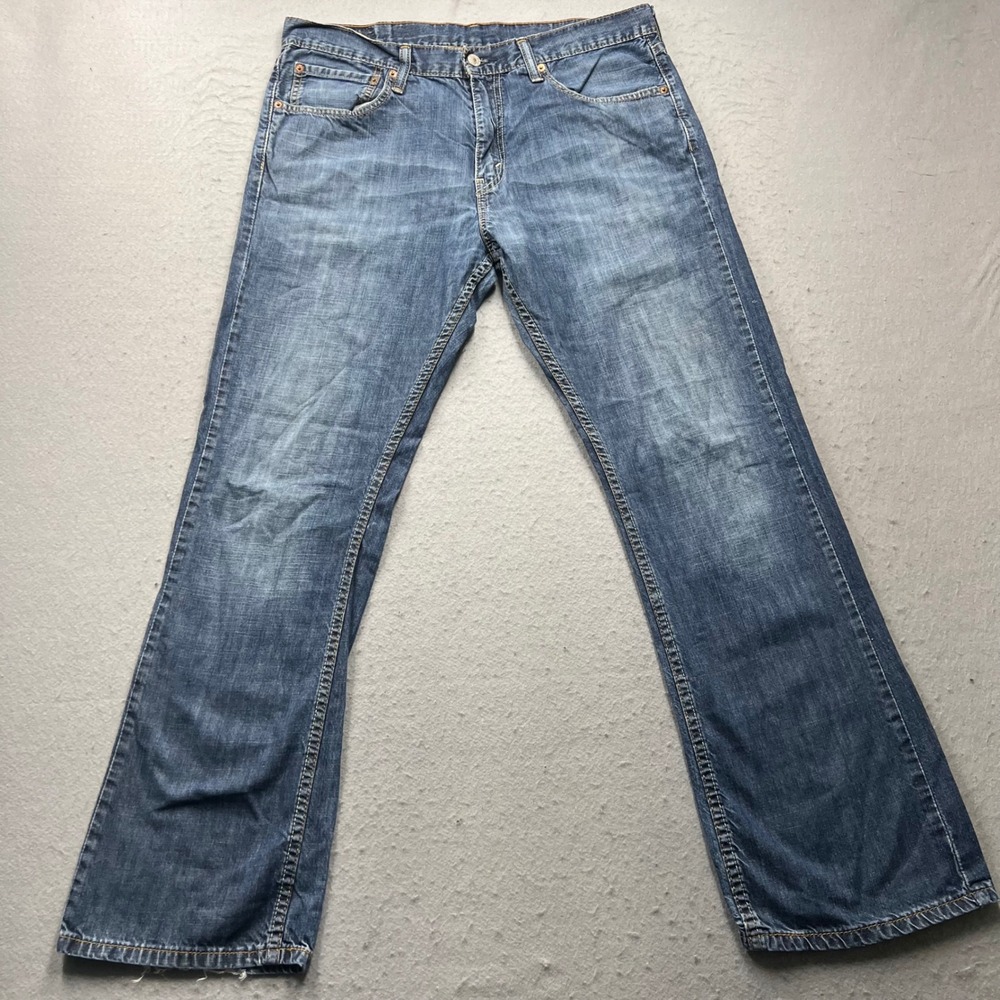 Levis 527 Slim Bootcut Jeans Mens 34x30 Blue Denim Pants 100% Cotton 1630